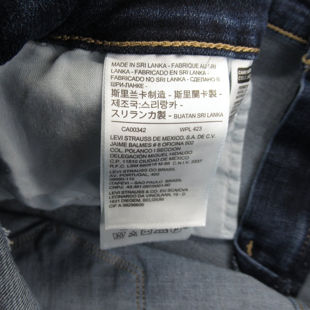 Levi's 711 Skinny Women's Jeans 26W Blue Distressed Stretch Denim - Picture 14 of 16